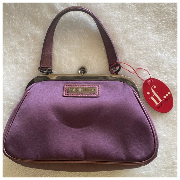 Isabella Foire Satin Doll Ariel purse in purple - Picture 8 of 12